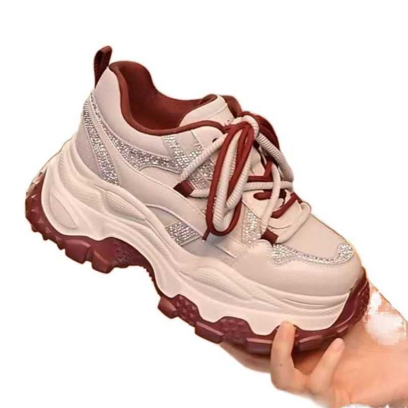 Women Sporty Sneakers with striking cushioning and sparkling accents Mune Fashion