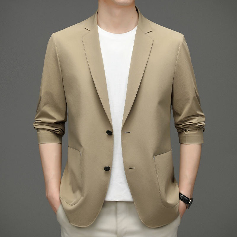 Men's unlined jersey blazer with roll-up sleeves and travel comfort Mune Fashion