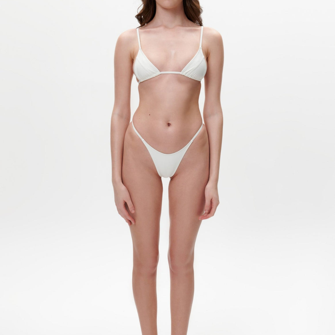 Women’s triangle bikini with ultra-high leg cut and fine gathering Mune Fashion