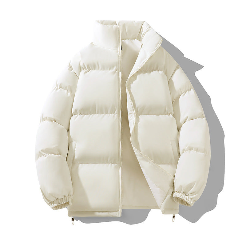 Men's insulated quilted jacket with high collar