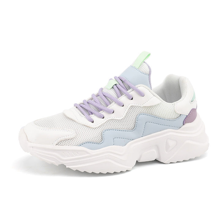 Unisex nan chunky sports sneaker with thick profile sole and breathable mesh fabric Mune Fashion