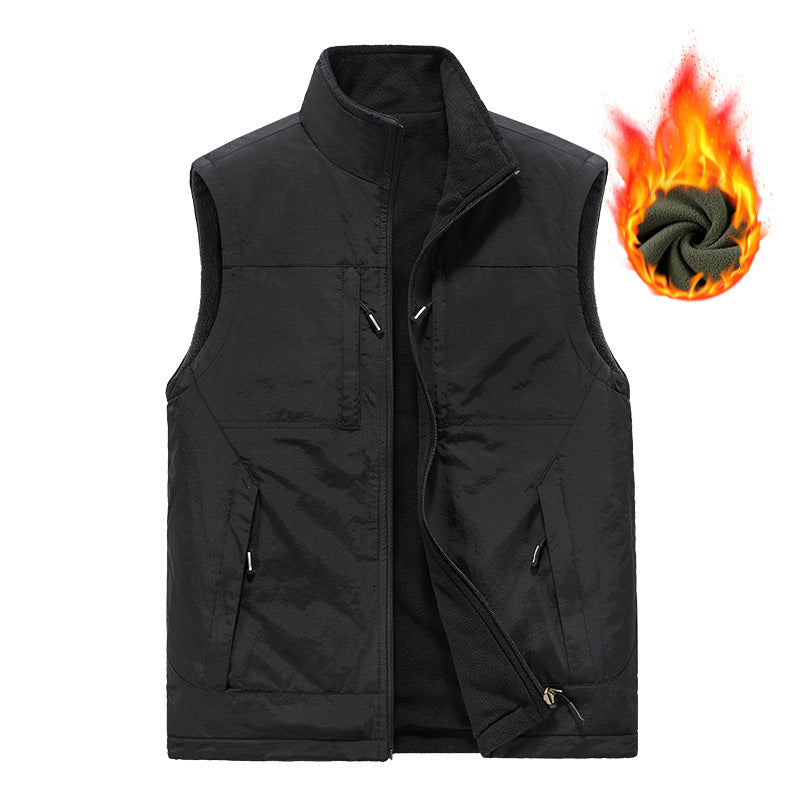 Men's Reversible Vest with Fleece Lining Mune Fashion