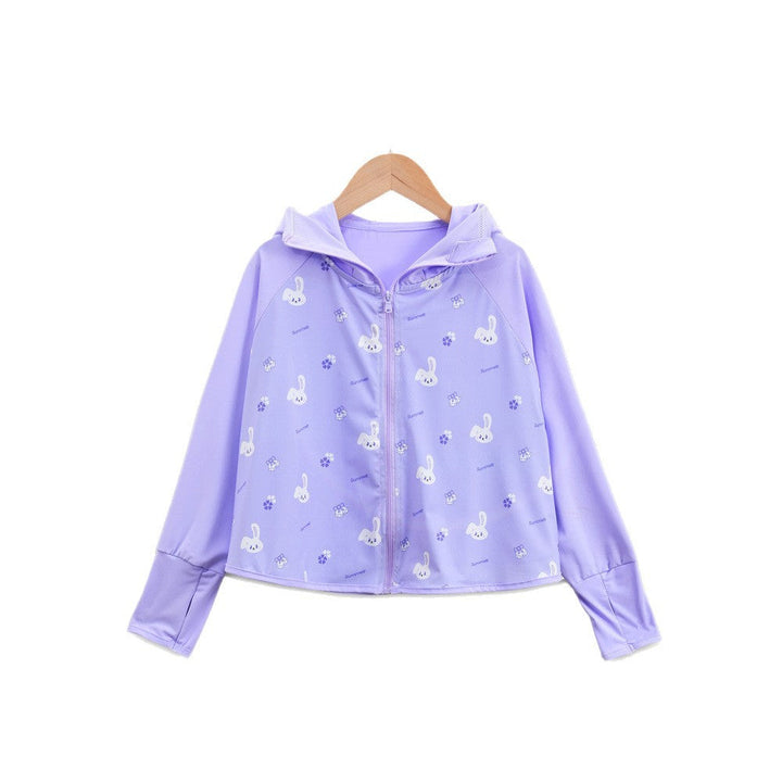 Girls transition jacket with hood and cute animal motif Mune Fashion