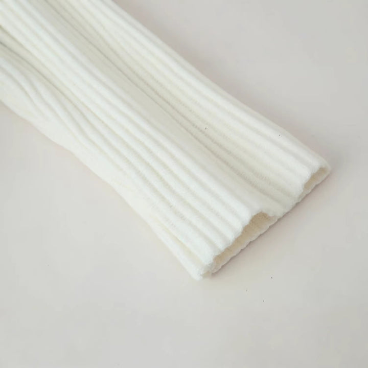 Women's Ribbed Knit Cardigan with Asymmetrical Stand-Up Collar Mune Fashion