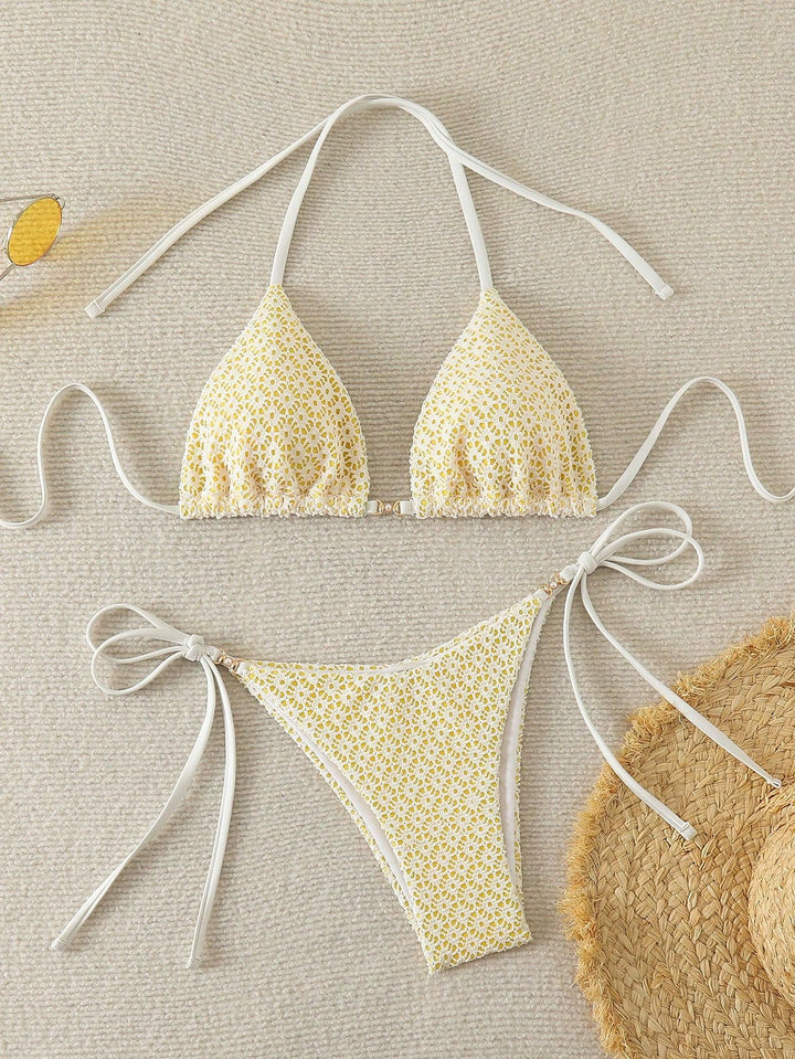 Ladies refined bikini cut with adjustable ties Mune Fashion
