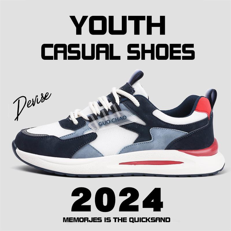 Unisex modern lightweight casual sneakers with padded comfort insole and breathable mesh overlay Mune Fashion