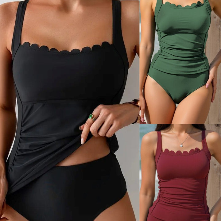 Women's Tankini with elegant ruffle design Mune Fashion