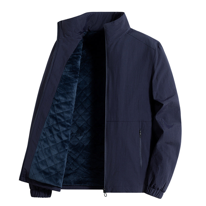 Men's ultralight breathable leisure jacket with mesh inner lining, stand-up collar, and zippered pockets Mune Fashion