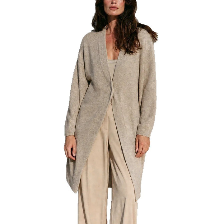 Women Elegant Long Cardigan made of soft knit Mune Fashion