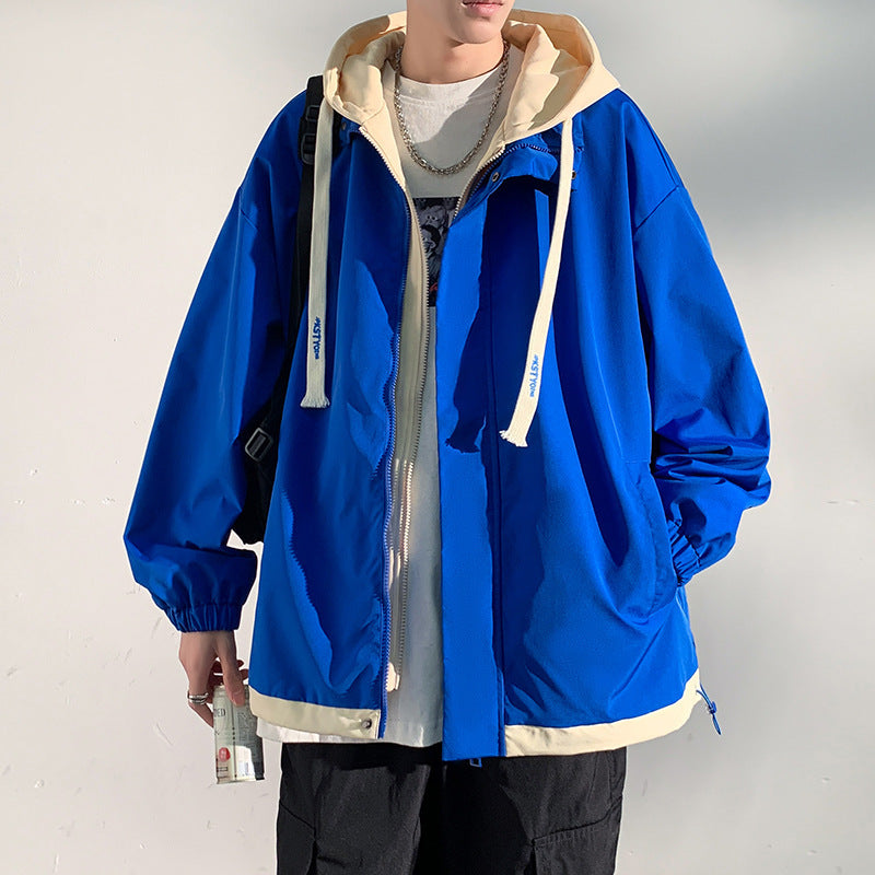 Men's two-layer softshell overlay jacket with hood, wind and water repellent membrane and adjustable hem Mune Fashion