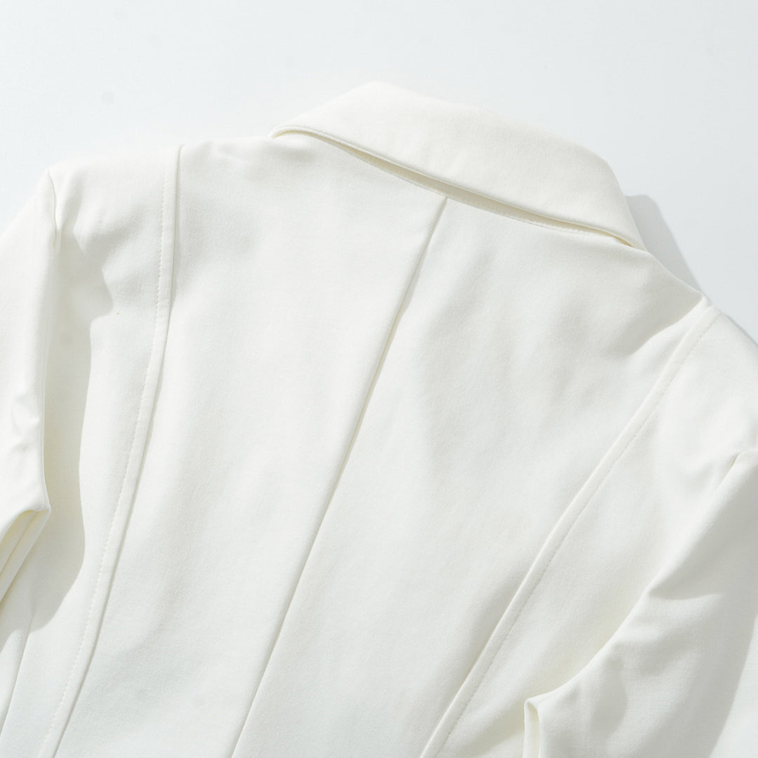 Women's fitted shirt blouse with chest pockets and fitted darts Mune Fashion