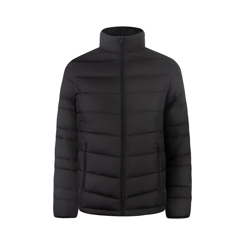 Men's Ultralight Quilted Down-imitating Jacket with Stand-up Collar Mune Fashion
