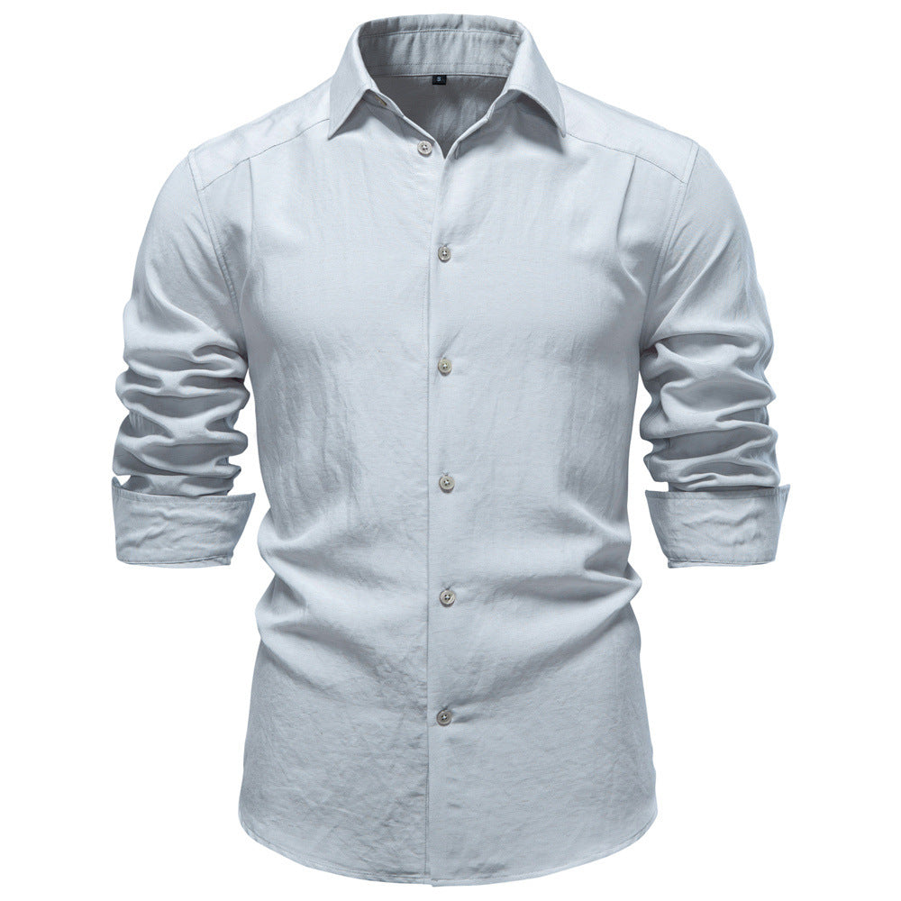 Men's structured linen shirt with Kent collar and tailored fit Mune Fashion