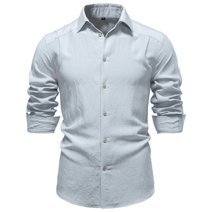 Men's structured linen shirt with Kent collar and tailored fit Mune Fashion
