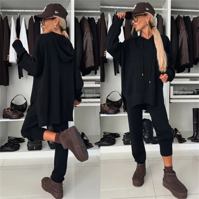 Women's oversized hoodie and tapered jogger lounge set Mune Fashion