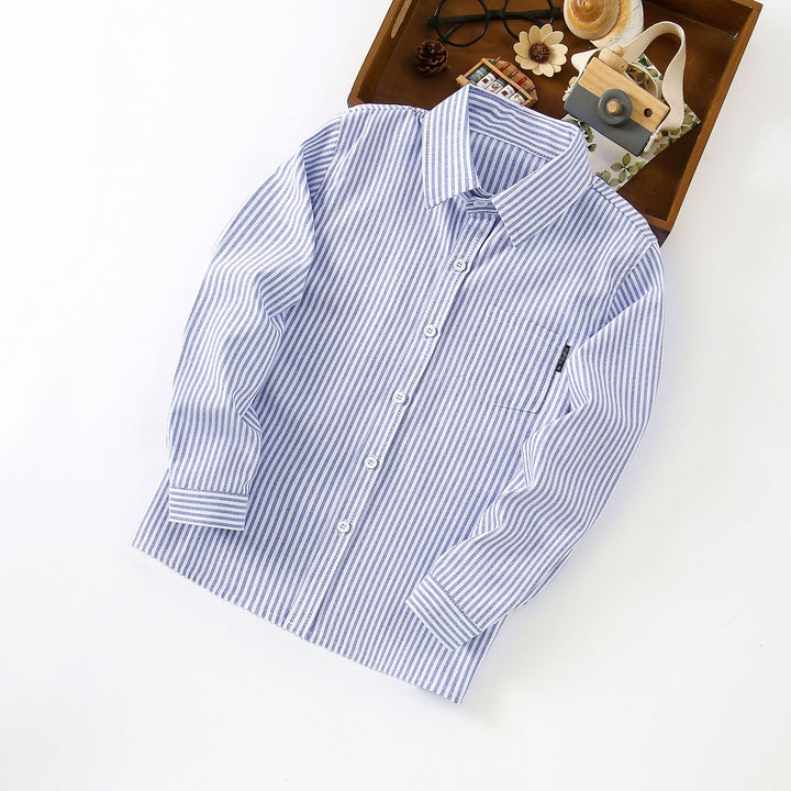 Women Elegant Striped Long Sleeve Shirt Mune Fashion
