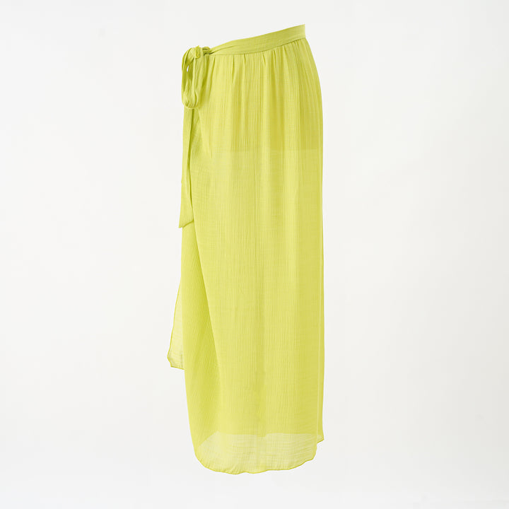 Women's maxi skirt with wrap band and light crepe quality Mune Fashion