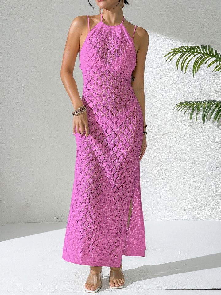 Ladies crocheted beach maxi dress Mune Fashion