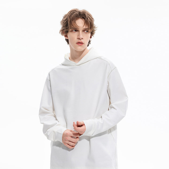 Men's Oversized Hoodie made of heavy cotton blend with contrast stitching and raglan sleeves Mune Fashion