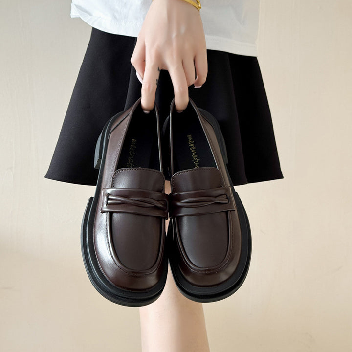 Women Fashionable Loafers with Bows Mune Fashion