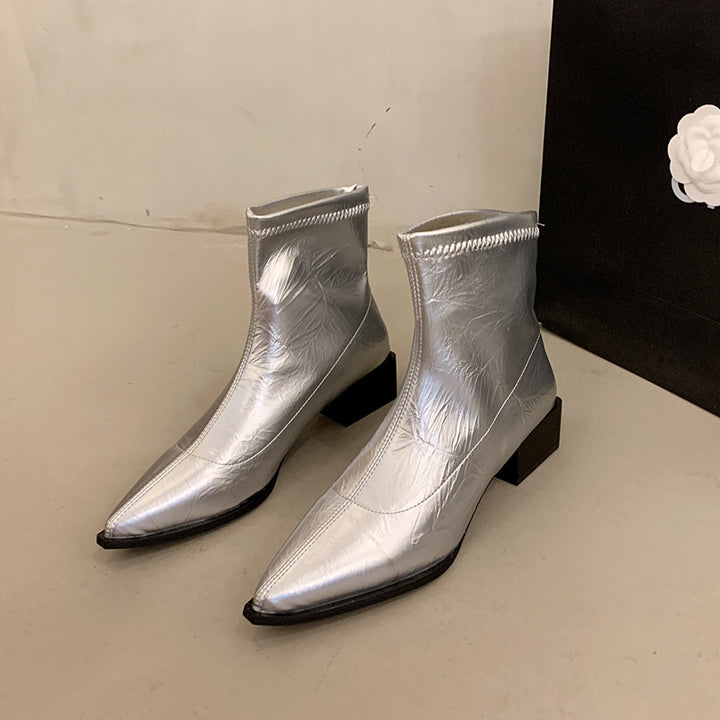 Ladies Fashionable and Elegant Ankle Boots Mune Fashion
