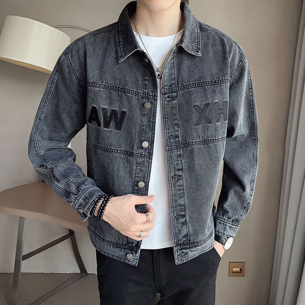 Men's Fashionable Denim Jacket Mune Fashion
