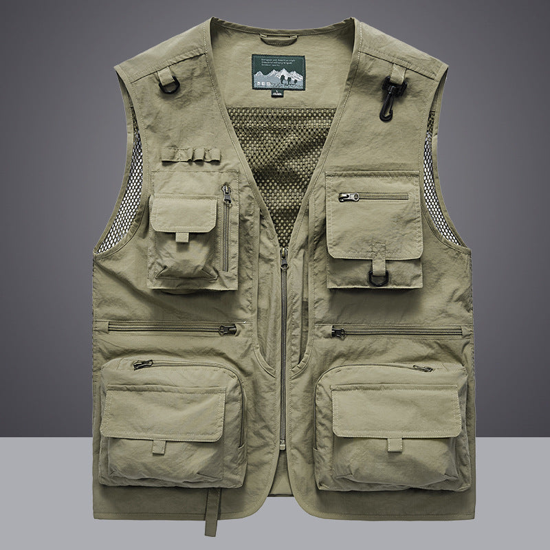 Men's Multifunctional Fishing and Photography Vest Mune Fashion