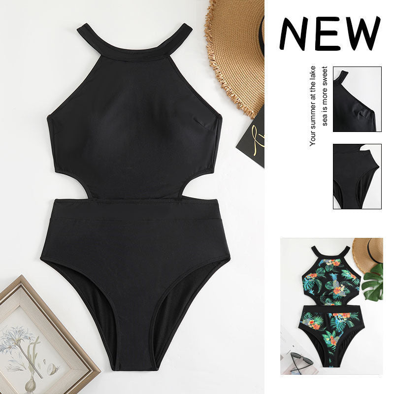 Ladies One-Piece Swimsuit with Stylish Cut-Out Design Mune Fashion