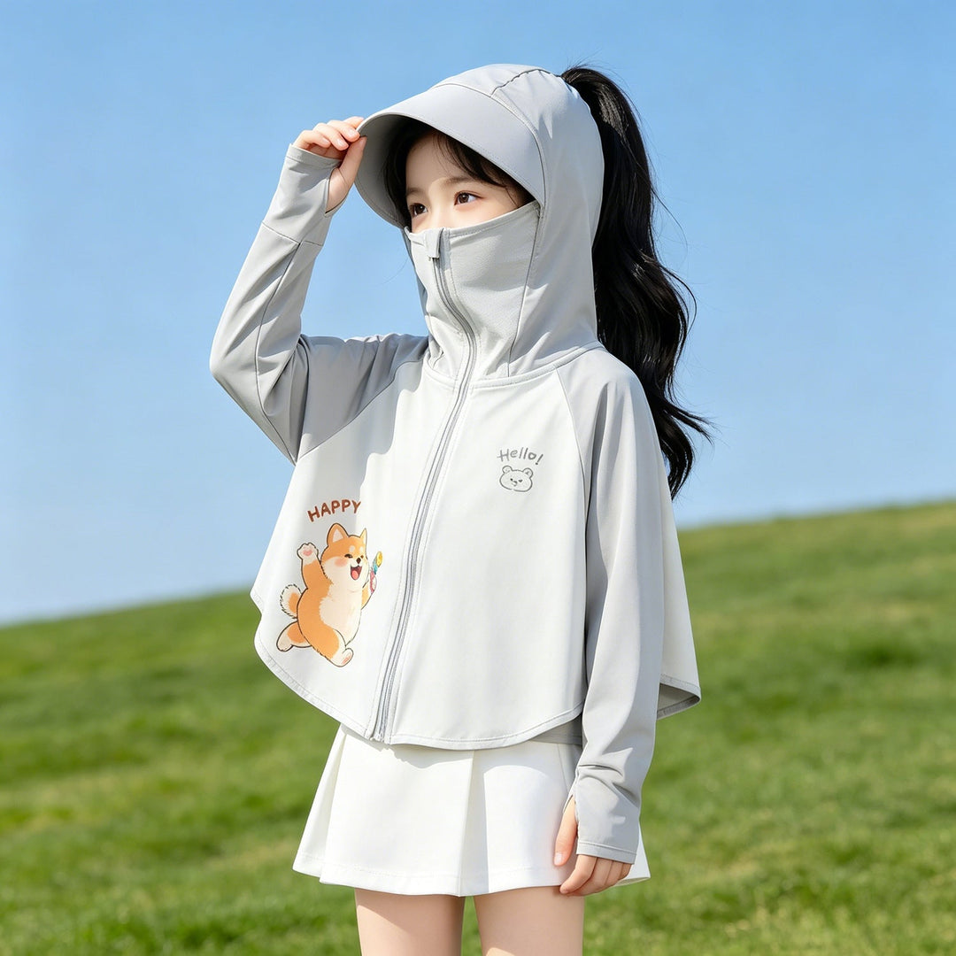 Children's sun protection jacket with hood and breathable fabric Mune Fashion