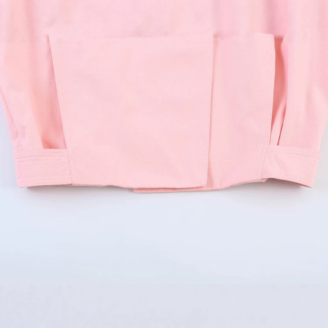 Women's short jacket with asymmetrical closure and stand-up collar Mune Fashion