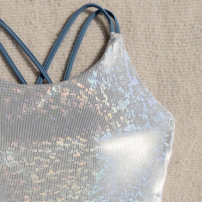 Women's swimsuit with shimmering design and adjustable straps Mune Fashion