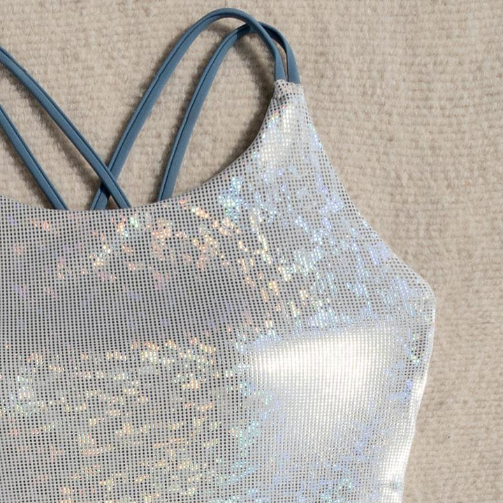 Women's swimsuit with shimmering design and adjustable straps Mune Fashion