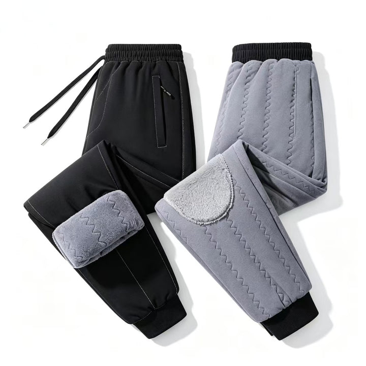 Women Cozy Fleece Jogging Pants with Reinforcements Mune Fashion