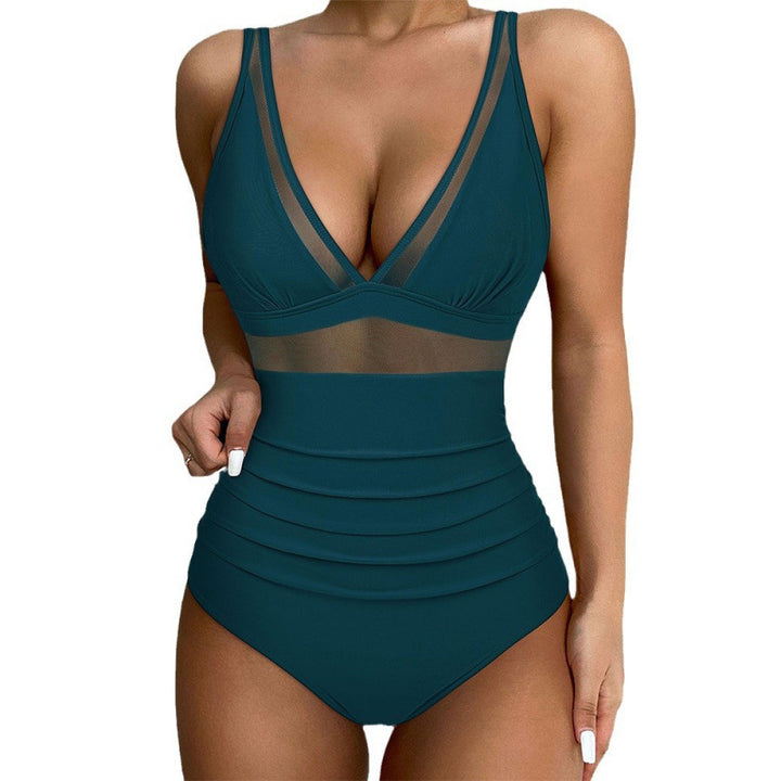 Women High-Cut Swimsuit with Fashionable Cut-Out Mune Fashion