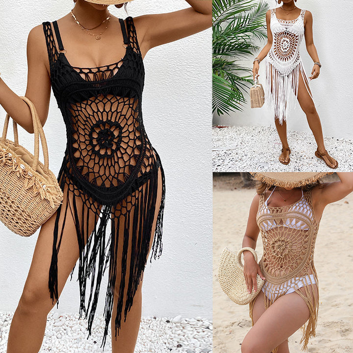 Women Macrame Beach Cover-up Mune Fashion