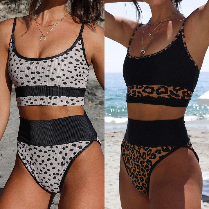 Women High-Cut Bikini Set with Trendy Polka Dot Design Mune Fashion