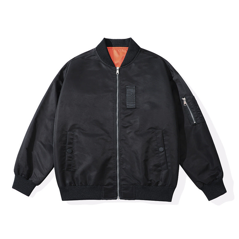 Men's Lightweight Flight Bomber Jacket with Water-Repellent Shell and Contrast Lining Mune Fashion
