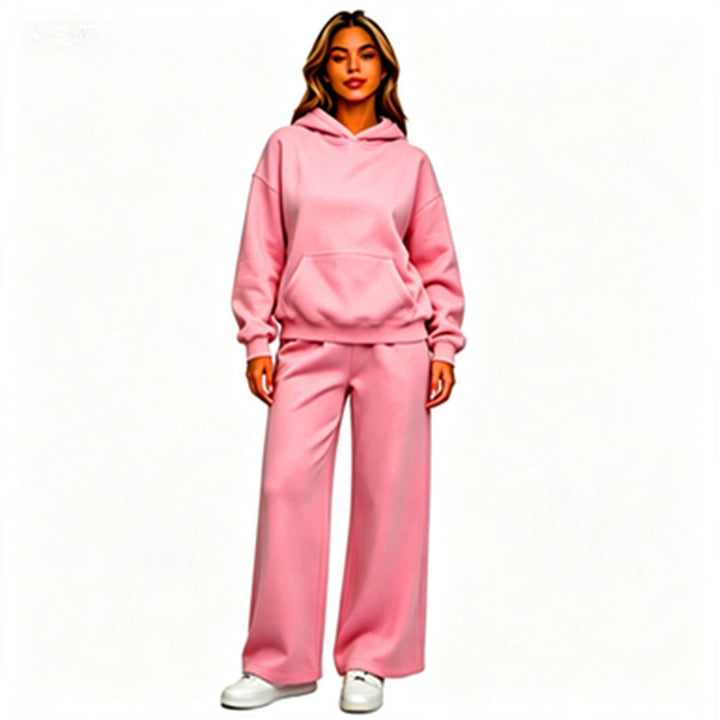 Women Casual Hoodie with Loose Pants Mune Fashion