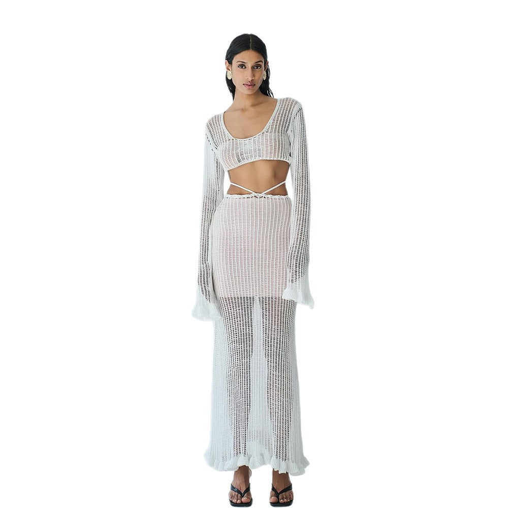 Ladies elegant and translucent beach set Mune Fashion