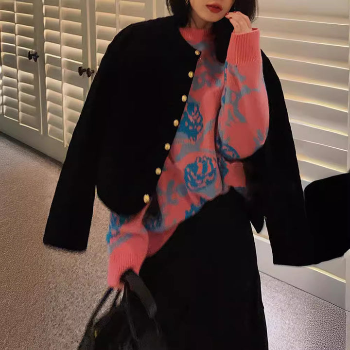 Women Patterned Quilted Jacket Mune Fashion