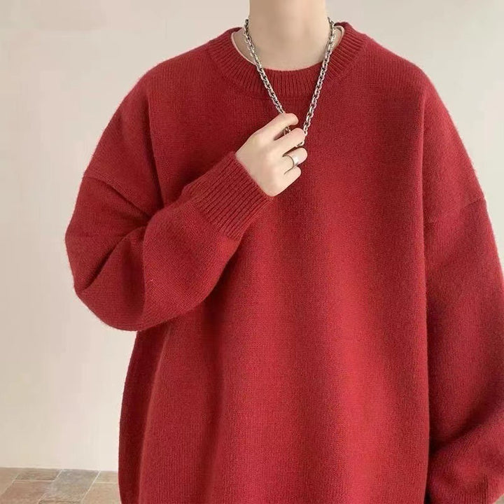 Unisex Oversized Snuggle Sweater with Round Neck Mune Fashion