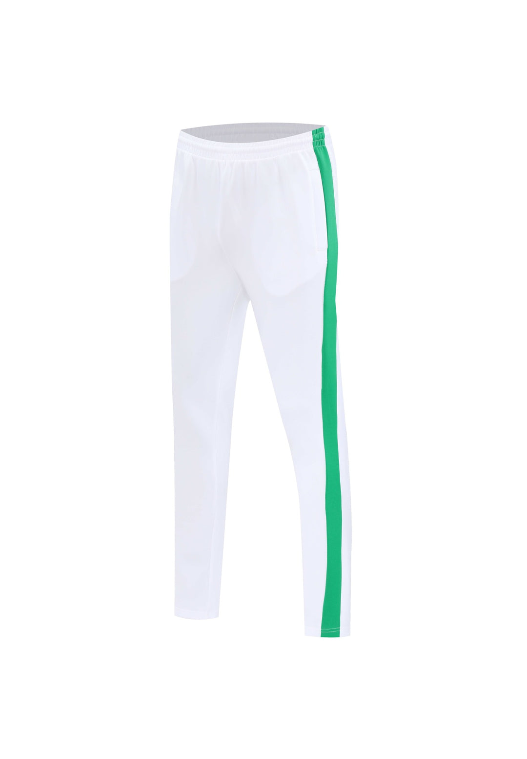 Men's tapered training pants with elastic waistband, side contrast stripe & insert pockets Mune Fashion