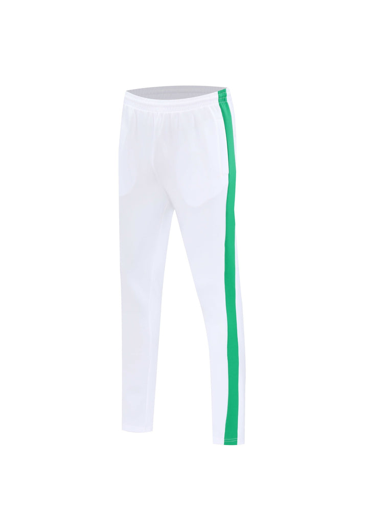 Men's tapered training pants with elastic waistband, side contrast stripe & insert pockets Mune Fashion