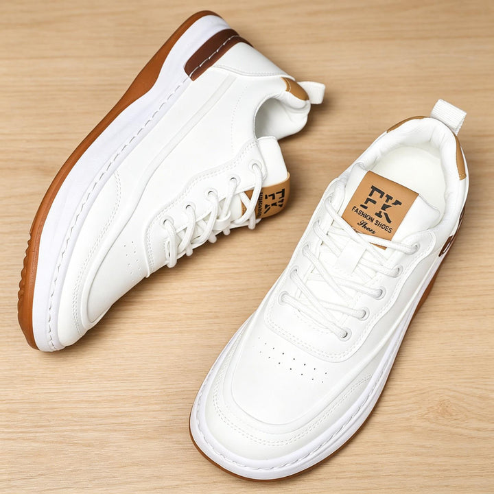 Men's Sporty Leather Sneakers Mune Fashion