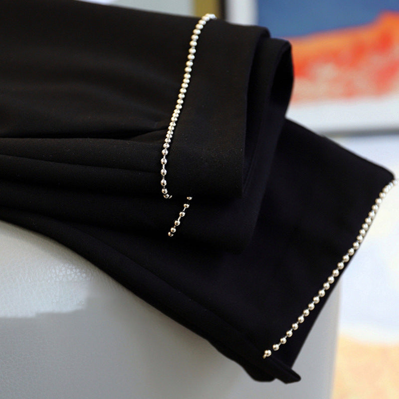 Ladies Elegant and Unfashionable Pleated Trousers Mune Fashion
