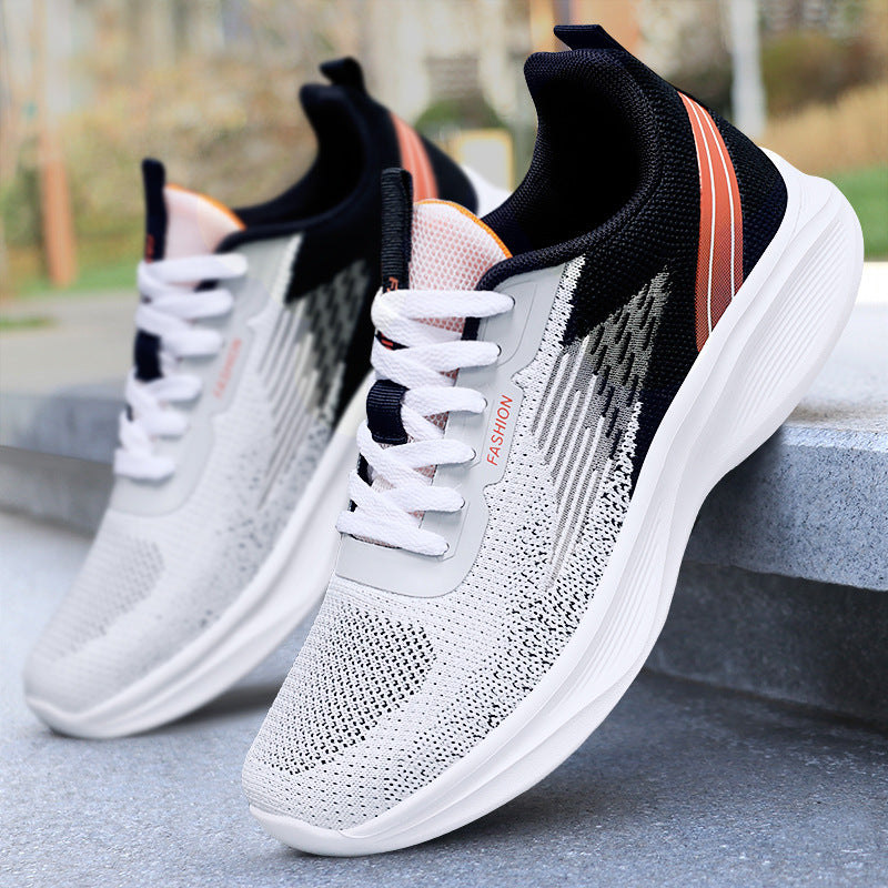 Men's modern performance running sneaker with seamless knitted upper, sock-like entry, and reactive EVA cushioning Mune Fashion