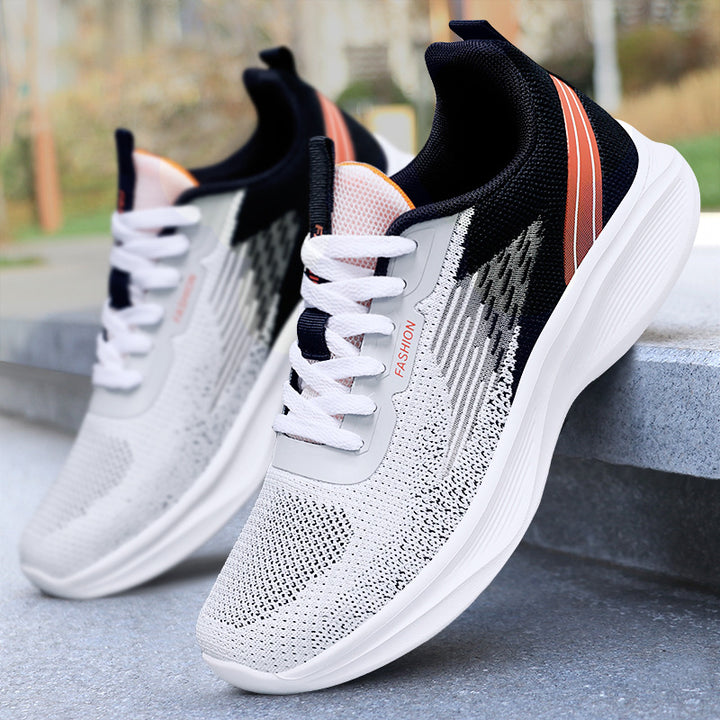Men's modern performance running sneaker with seamless knitted upper, sock-like entry, and reactive EVA cushioning Mune Fashion