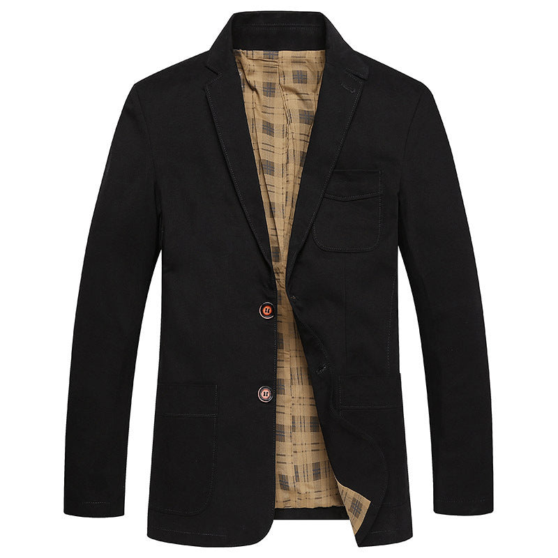 Men's blazer in field style made of premium canvas with patch pockets Mune Fashion