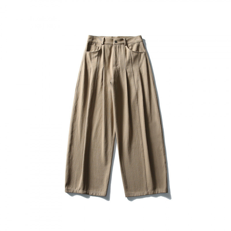 Women wide high-waisted culottes with pleats and side pockets Mune Fashion