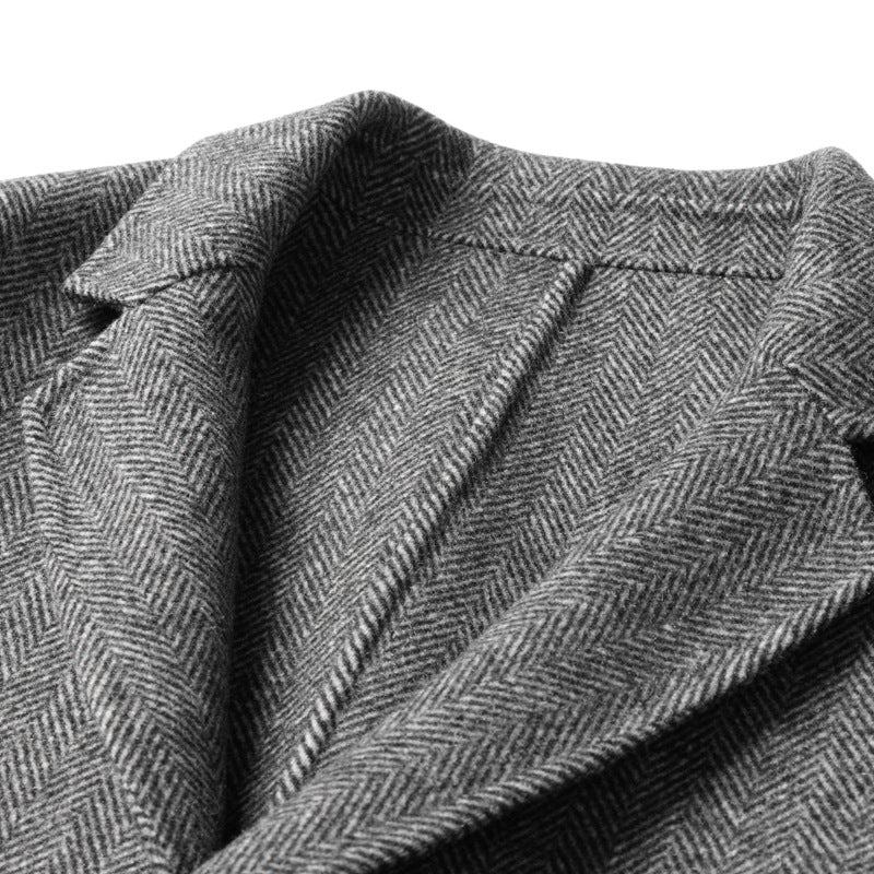 Men's Tailored Herringbone Blazer Drune